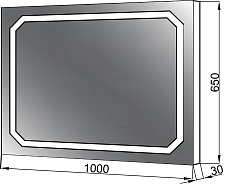 Ceruttispa Зеркало Modern 100 LED – фотография-2